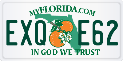 FL license plate EXQE62
