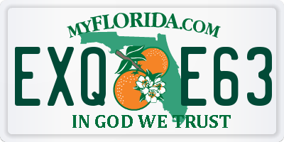 FL license plate EXQE63