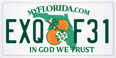 FL license plate EXQF31