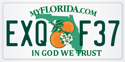 FL license plate EXQF37