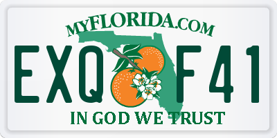 FL license plate EXQF41