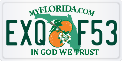 FL license plate EXQF53