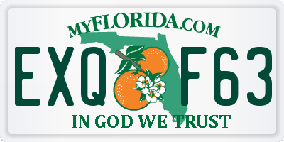 FL license plate EXQF63