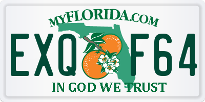 FL license plate EXQF64