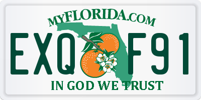 FL license plate EXQF91