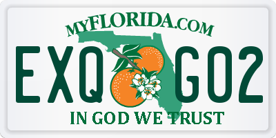 FL license plate EXQG02