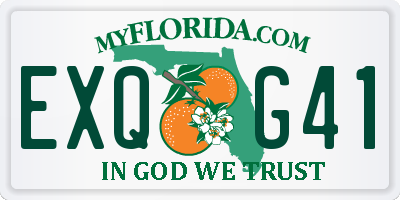 FL license plate EXQG41