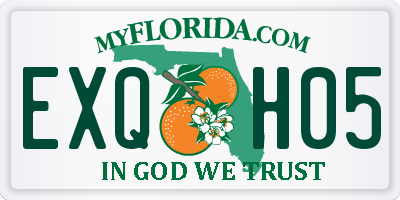 FL license plate EXQH05