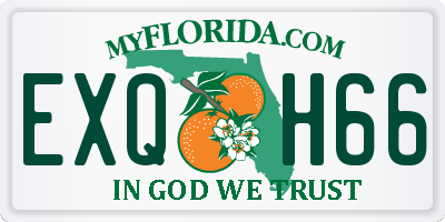 FL license plate EXQH66