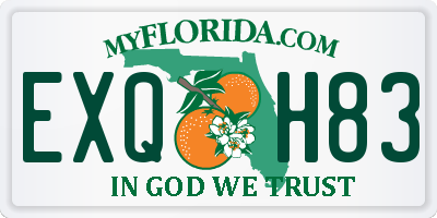FL license plate EXQH83