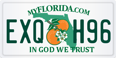 FL license plate EXQH96