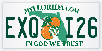 FL license plate EXQI26