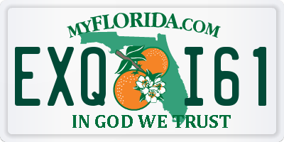 FL license plate EXQI61