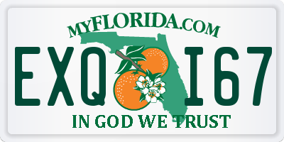 FL license plate EXQI67
