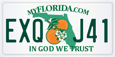 FL license plate EXQJ41