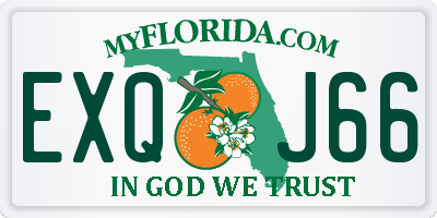 FL license plate EXQJ66