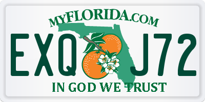 FL license plate EXQJ72