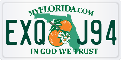 FL license plate EXQJ94