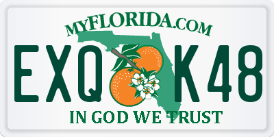FL license plate EXQK48
