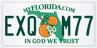 FL license plate EXQM77