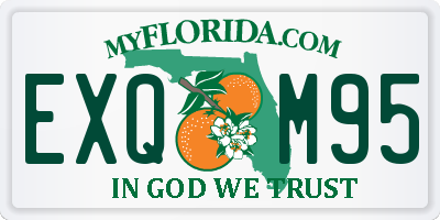 FL license plate EXQM95