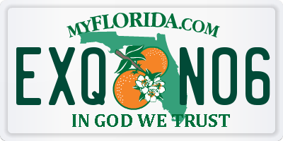 FL license plate EXQN06