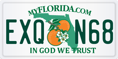 FL license plate EXQN68