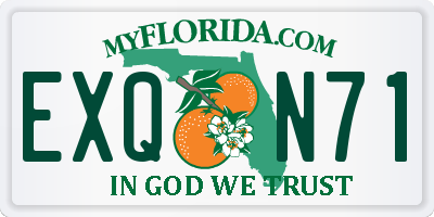 FL license plate EXQN71