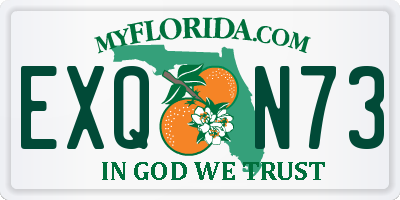 FL license plate EXQN73