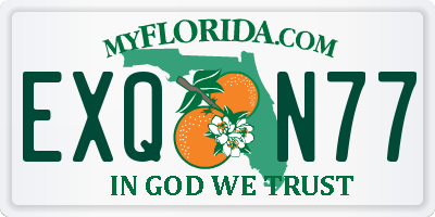 FL license plate EXQN77