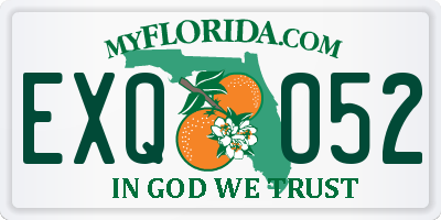 FL license plate EXQO52