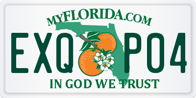 FL license plate EXQP04