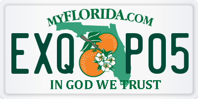FL license plate EXQP05