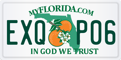 FL license plate EXQP06