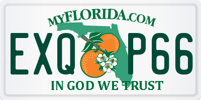 FL license plate EXQP66