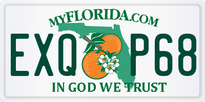 FL license plate EXQP68