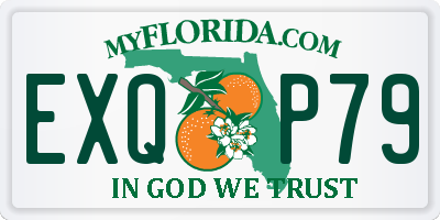 FL license plate EXQP79