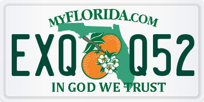 FL license plate EXQQ52