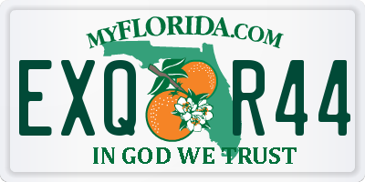 FL license plate EXQR44