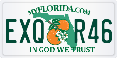 FL license plate EXQR46