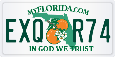 FL license plate EXQR74