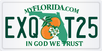 FL license plate EXQT25