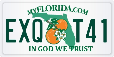 FL license plate EXQT41
