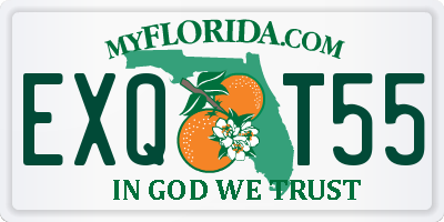 FL license plate EXQT55