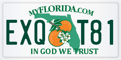 FL license plate EXQT81