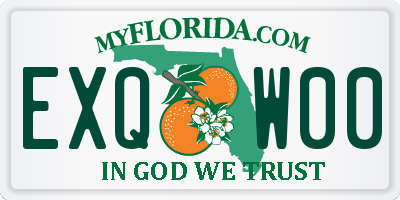 FL license plate EXQW00