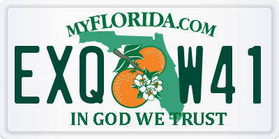 FL license plate EXQW41