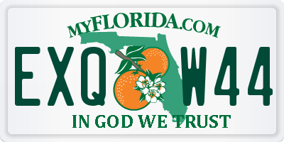 FL license plate EXQW44