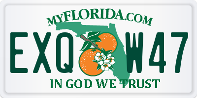 FL license plate EXQW47