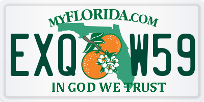 FL license plate EXQW59